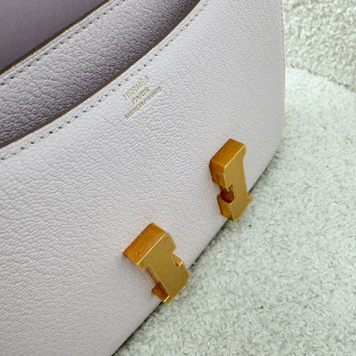 Hermes Constance 18 in Mauve Pale Chevre Mysore Leather and RGHW