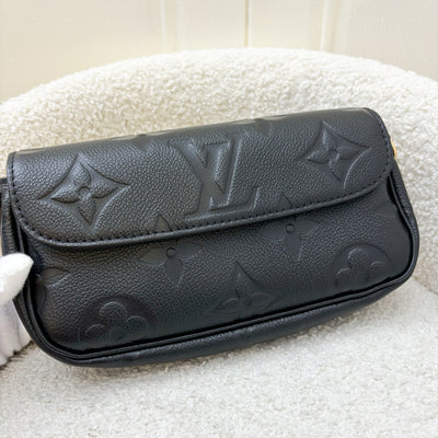 LV Wallet On Chain Ivy in Black Monogram Empreinte in GHW