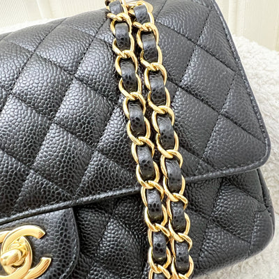 Chanel Medium Classic Flap CF in Black Caviar and GHW