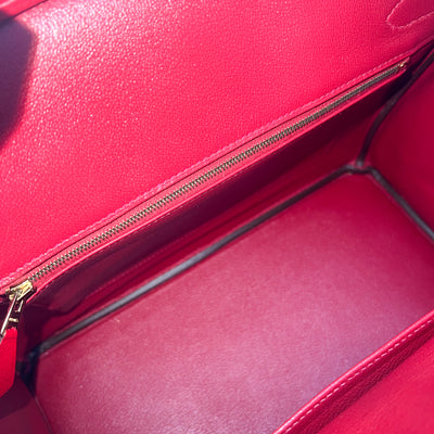 Hermes Birkin 30 in Rouge Casaque Epsom Leather and GHW