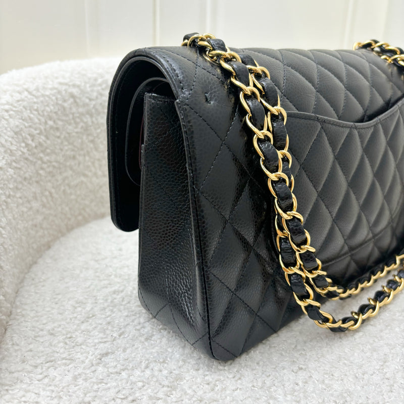 Chanel Medium Classic Flap CF in Black Caviar and GHW