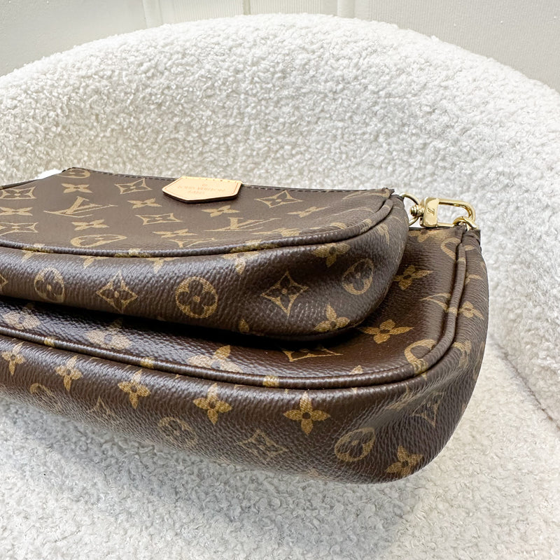 LV Multi Pochette Accessoires MPA in Monogram Canvas, Khaki Strap and GHW (No Round Pouch)