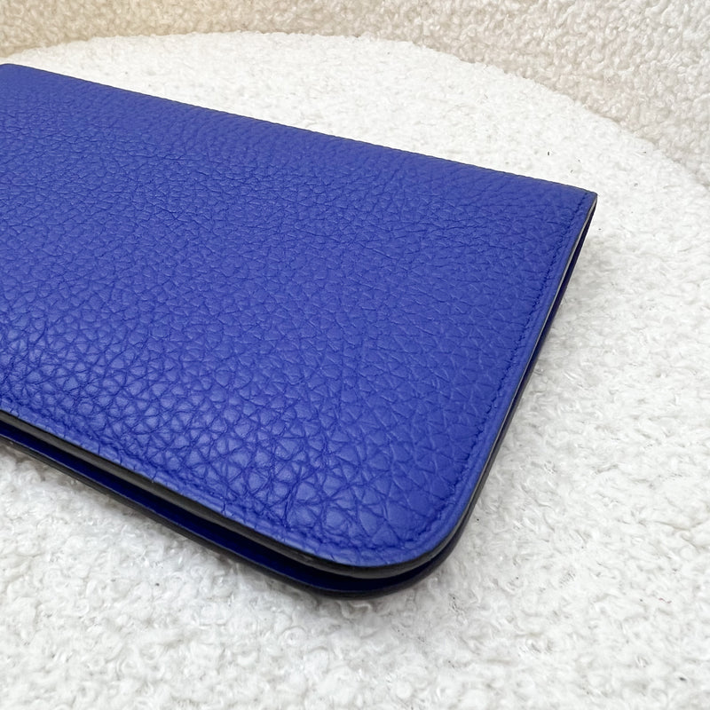 Hermes Dogon Duo Wallet in Blue Electric Togo and PHW