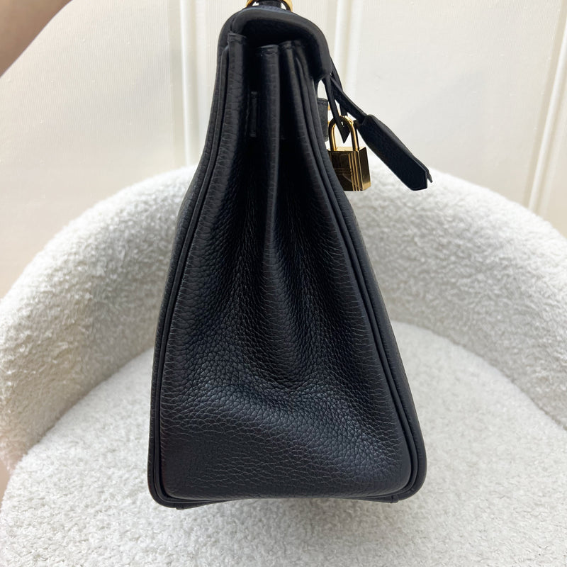 [Full Set, Local Receipt] Hermes Kelly 28 in Noir Black Togo Leather and GHW