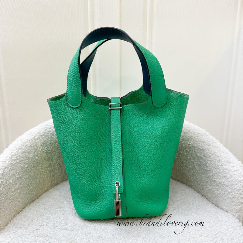 Hermes Picotin Lock 18 in Menthe Clemence Leather and PHW