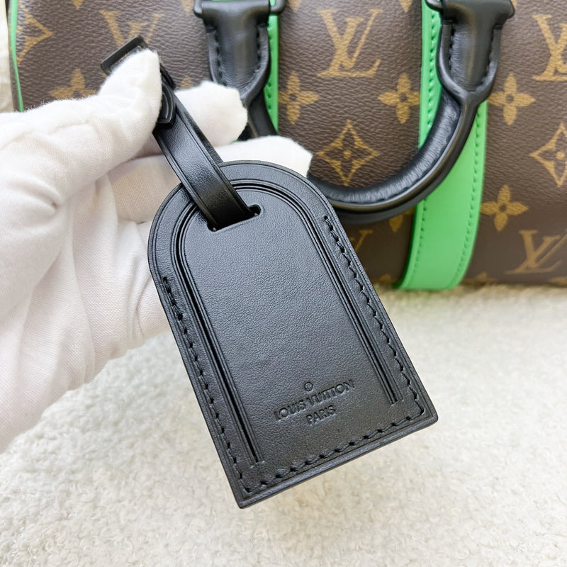 LV Macassar Keepall 25 in Monogram Canvas and Black HW