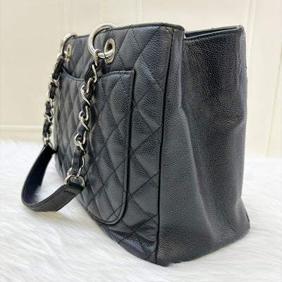 Chanel Grand Shopping Tote GST in Black Caviar and SHW