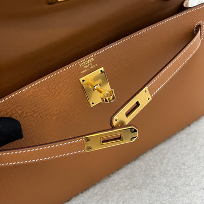 Hermes Kelly Elan in Gold Madame Leather and GHW