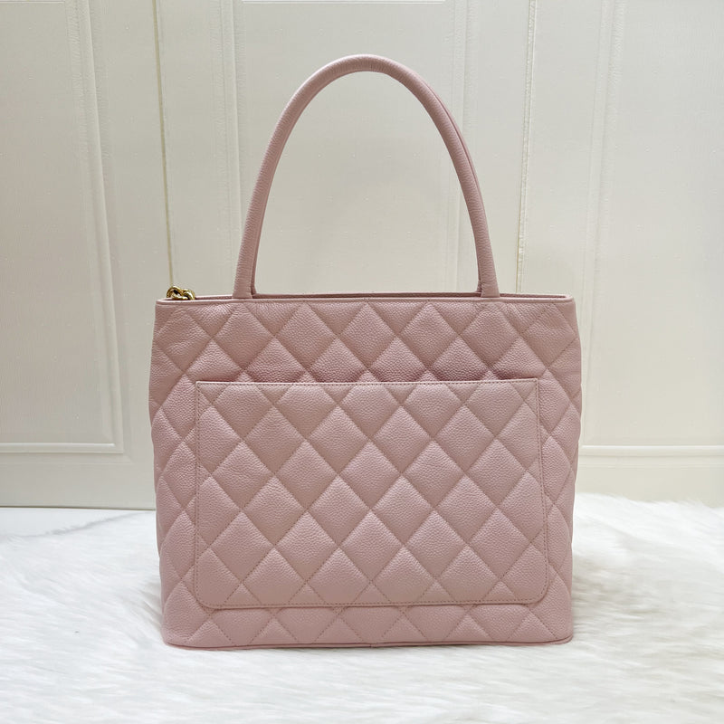 Chanel Vintage Medallion Tote in Sakura Pink Caviar and GHW