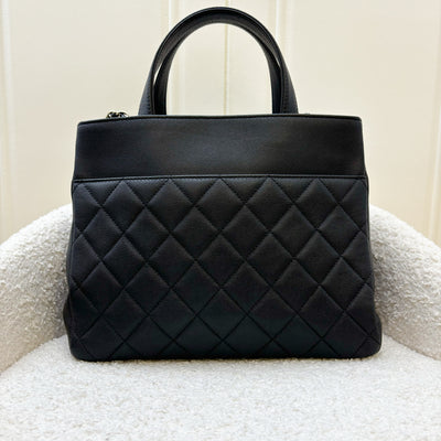 Chanel Business Affinity Top Handle Tote in Black Caviar and GHW