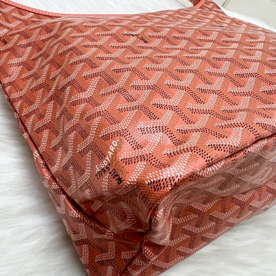 Goyard Boheme Hobo Bag in China Exclusive Limited Edition Coral Goyardine Canvas