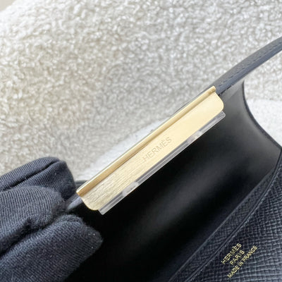 [Stamp K - July 2025] Hermes Constance 18 Mini (Mirror Version) in Noir Black Epsom Leather and Brushed GHW