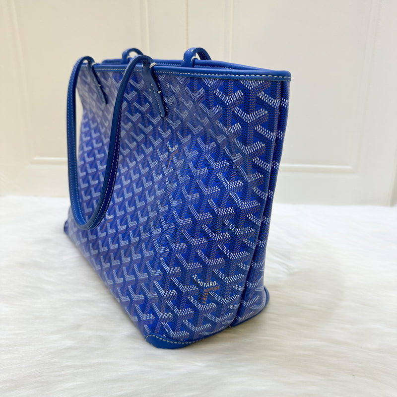 Goyard Artois PM Tote in Sky Blue Signature Canvas