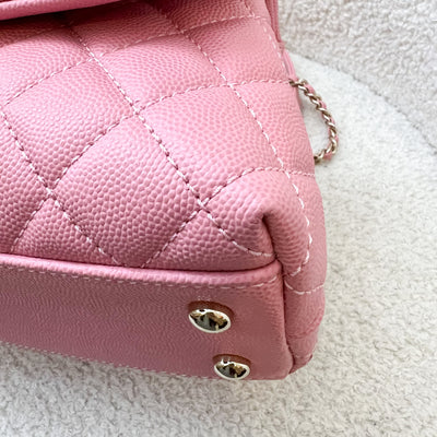 Chanel Small (24cm) Coco Handle in 20A Pink Caviar and LGHW