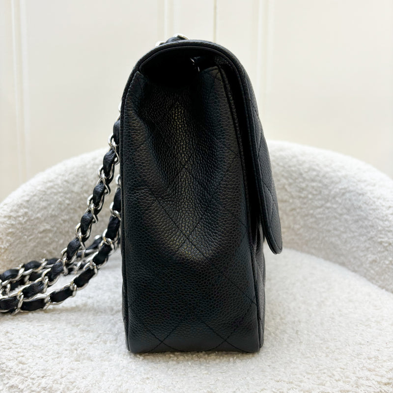 Chanel Jumbo Classic Flap SF in Black Caviar and SHW