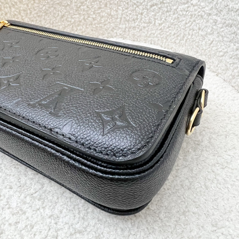 LV Pochette Metis East West in Black Giant Monogram Empreinte Leather and GHW