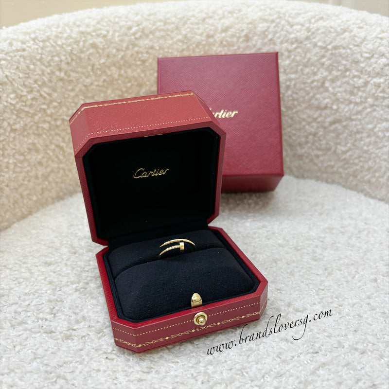 Cartier Juste Un Clou JUC SM Ring in 18K Yellow Gold Sz 52