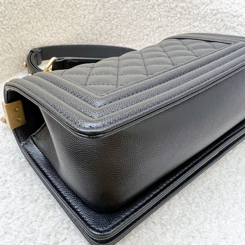 Chanel Small 20cm Boy Flap in Black Caviar and AGHW