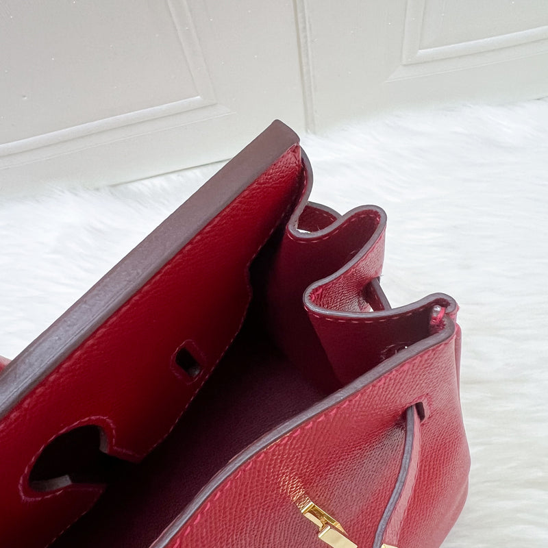 Hermes Birkin 30 in Rouge Casaque Epsom Leather and GHW