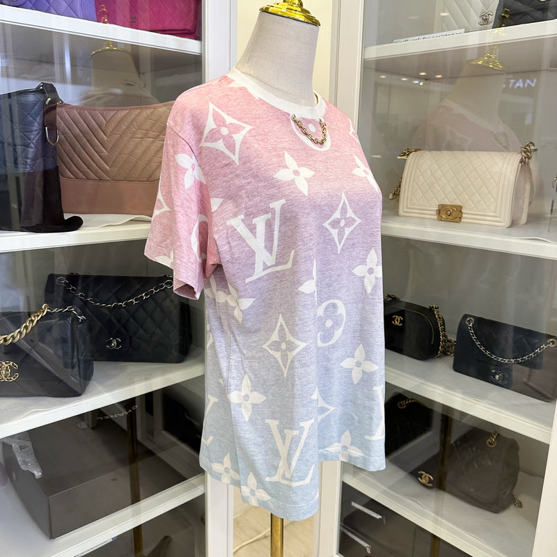 LV By The Pool T-shirt in Ombre Pink / Blue