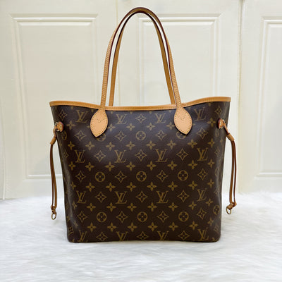 LV Neverfull MM in Monogram Canvas, Yellow Interior and GHW (No attached pouch)