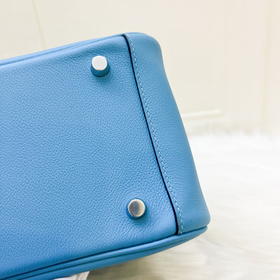 Hermes Lindy 26 in Sky Blue (Likely Bleu Du Nord) Evercolor Leather and PHW