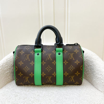 LV Macassar Keepall 25 in Monogram Canvas and Black HW