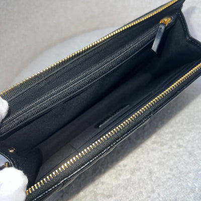 Chanel Wristlet Clutch in Black Caviar and GHW