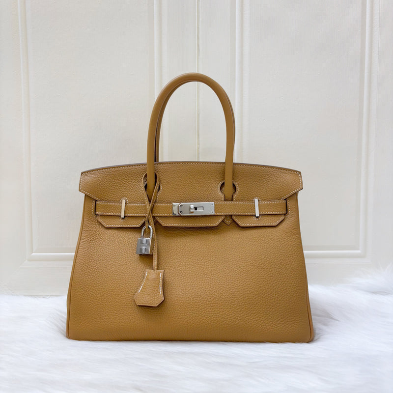 Hermes Birkin 30 in Brown (Likely Natural Sable) Togo Leather and PHW