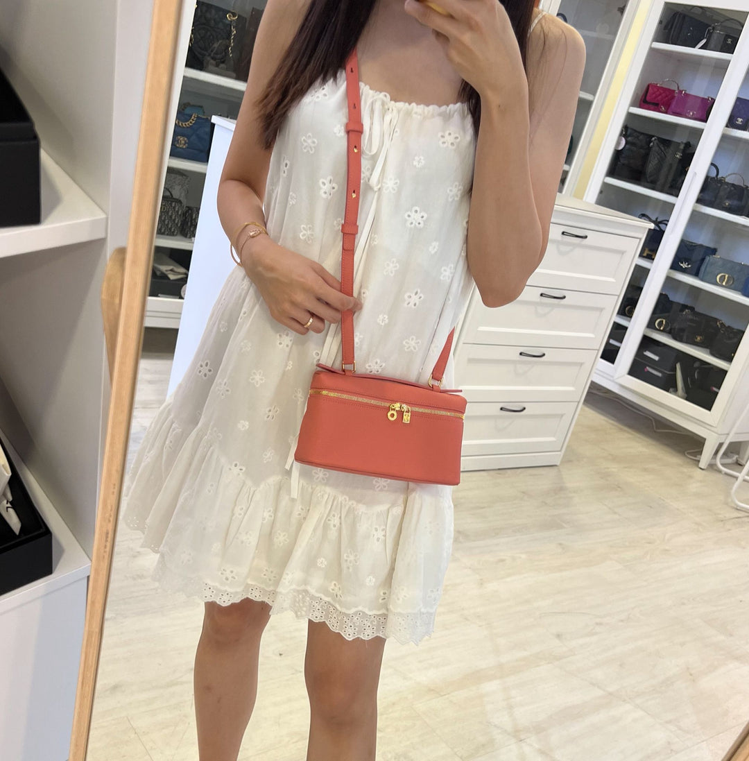 Loro Piana L19 Extra Pocket in Flamingo Pink Calf Leather and GHW