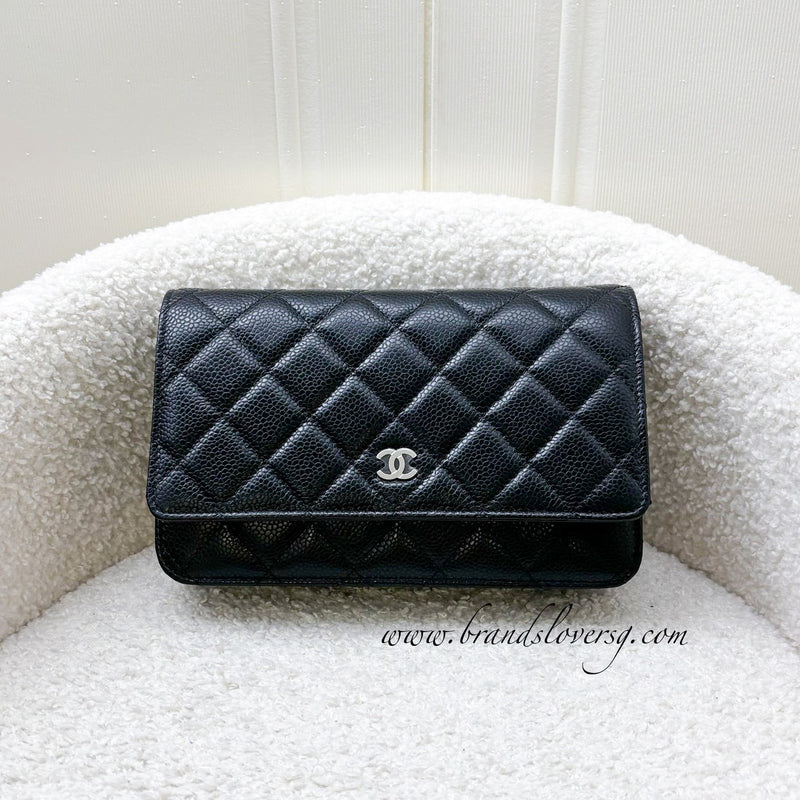 Chanel Classic Wallet on Chain in Black Caviar SHW