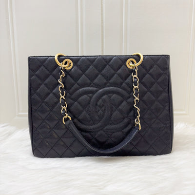 Chanel Grand Shopping Tote GST in Black Caviar and GHW