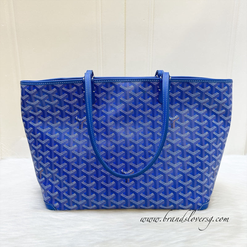 Goyard Artois PM Tote in Sky Blue Signature Canvas