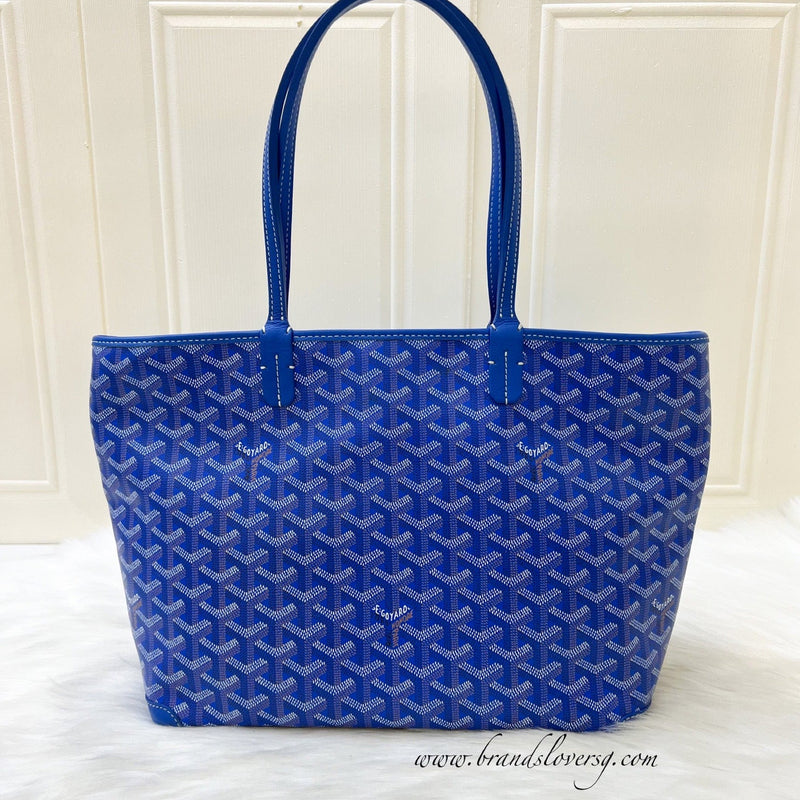 Goyard Artois PM Tote in Sky Blue Signature Canvas