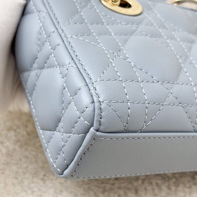 Dior Micro Lady D-Joy Bag in Cloud Blue Cannage Lambskin and LGHW