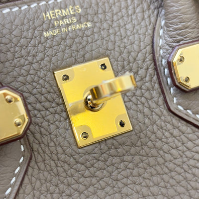 Hermes Birkin 25 in Etoupe Togo Leather and GHW