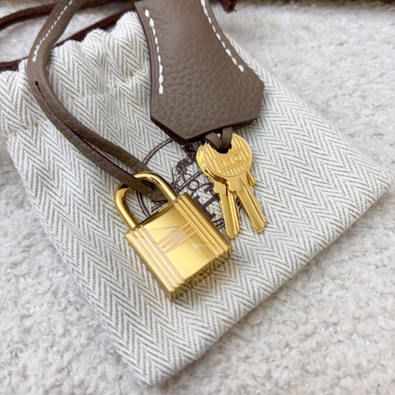 Hermes Birkin 25 in Etoupe Togo Leather and GHW