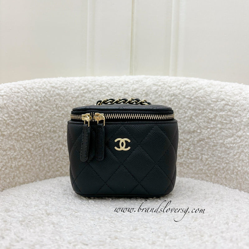 Chanel Mini Vanity in Black Caviar and LGHW