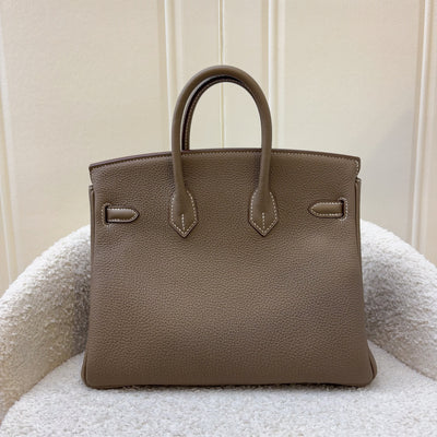 Hermes Birkin 25 in Etoupe Togo Leather and GHW