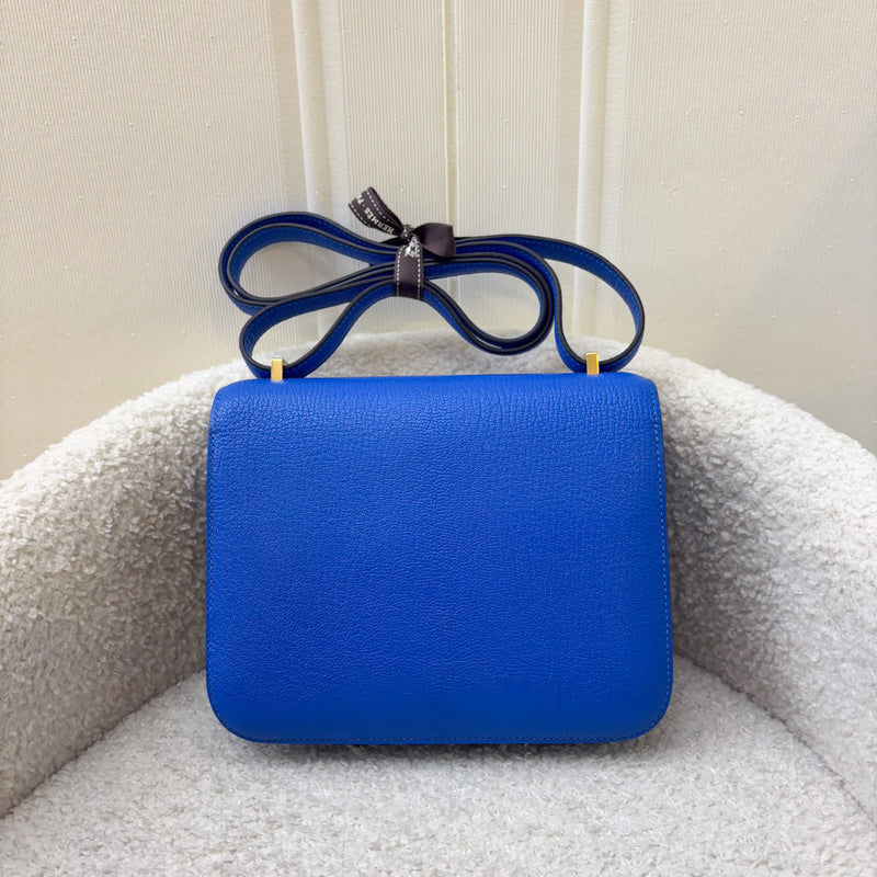 Hermes Constance 18 in Bleu Hydra Chevre Mysore Leather and GHW