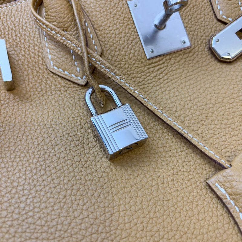 Hermes Birkin 30 in Brown (Likely Natural Sable) Togo Leather and PHW