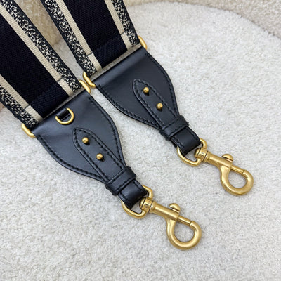 Dior Shoulder Strap in Black Canvas