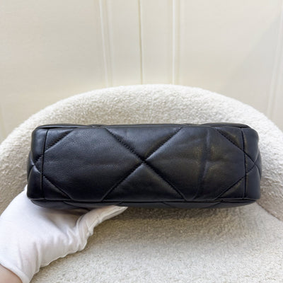 Chanel 19 Small Flap in Black Lambskin and 3-tone HW