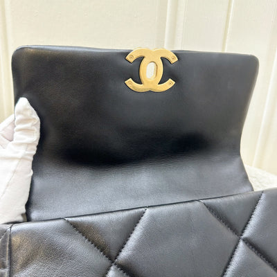 Chanel 19 Small Flap in Black Lambskin and 3-tone HW