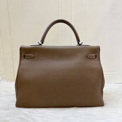 Hermes Kelly 35 in Etoupe Togo Leather and PHW