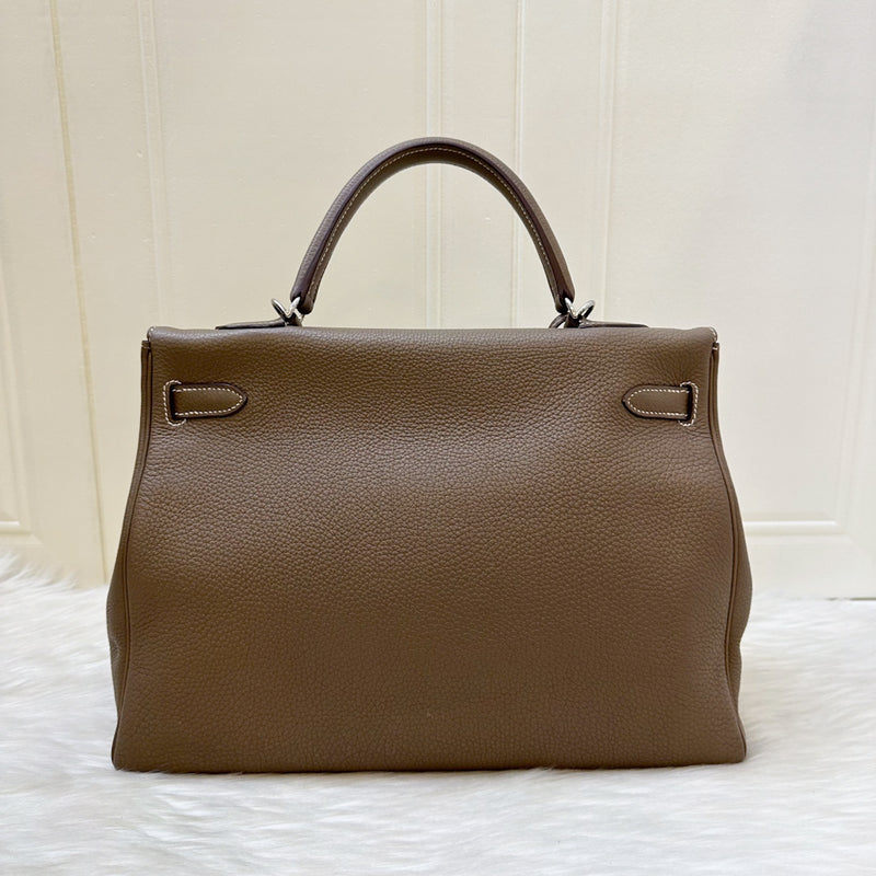 Hermes Kelly 35 in Etoupe Togo Leather and PHW