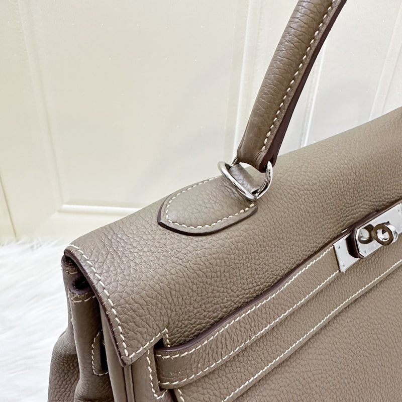 Hermes Kelly 35 in Etoupe Togo Leather and PHW