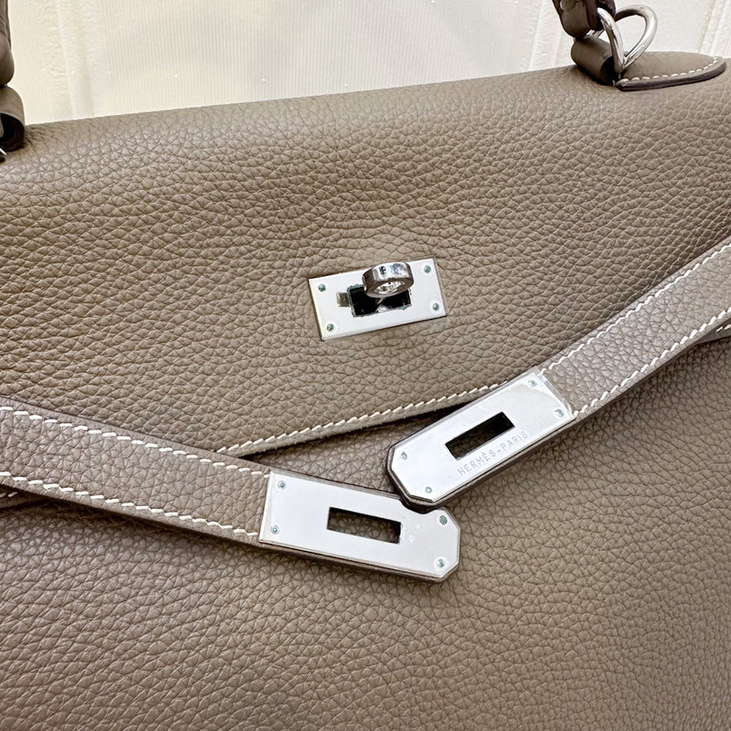 Hermes Kelly 35 in Etoupe Togo Leather and PHW