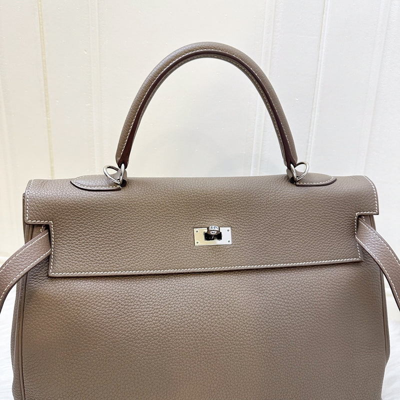 Hermes Kelly 35 in Etoupe Togo Leather and PHW