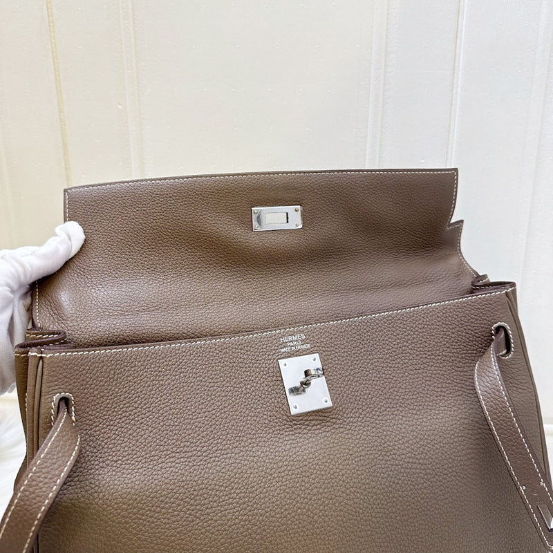 Hermes Kelly 35 in Etoupe Togo Leather and PHW